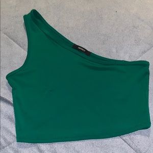 One shoulder crop top